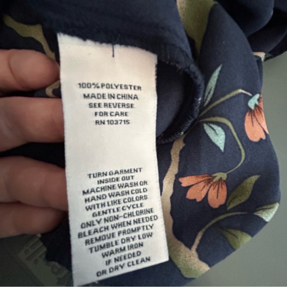 Nanette Lepore blue floral high-low sleeveless maxi dress Size 8 - Picture 9 of 12